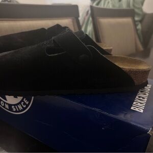 BLACK BIRKENSTOCKS BOSTON CLOGS